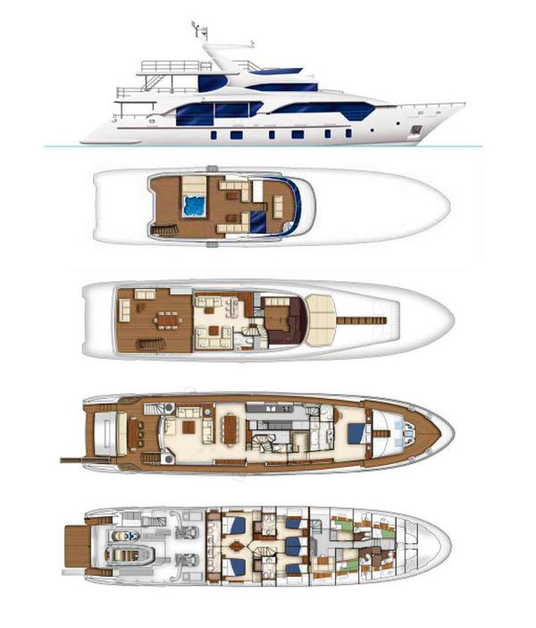  Benetti Tradition Supreme 108 Dylan anne  <b>General arrangement</b>
