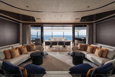 Sanlorenzo 74 Steel Silver fox  <b>Interior Gallery</b>