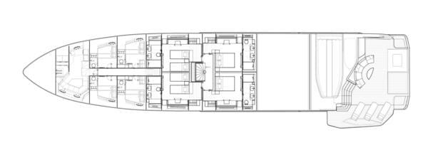  Sunseeker Ocean 460  <b>General arrangement</b>