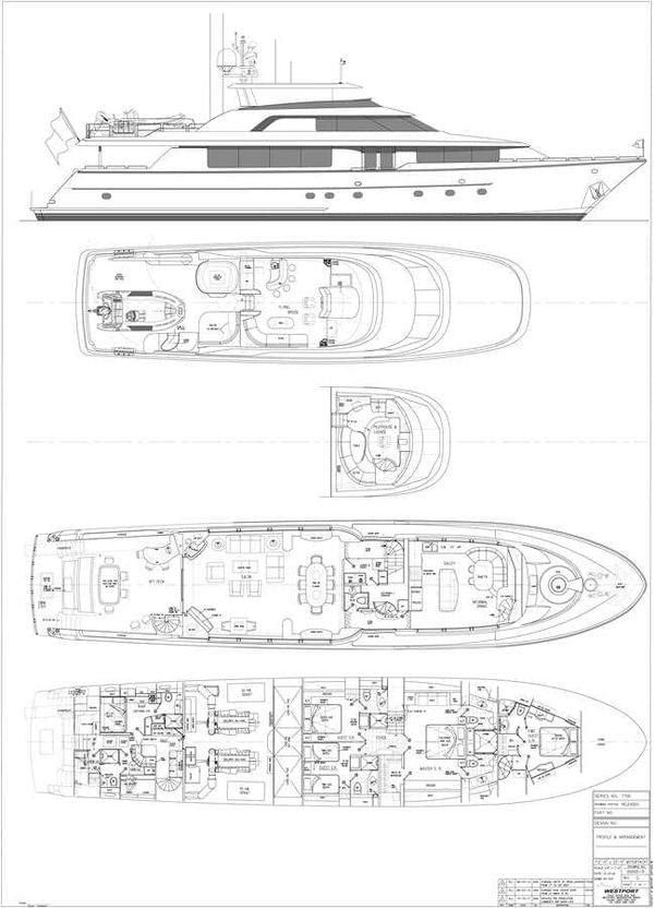 <b>Планы палуб</b>  Westport 112 Seahawk 