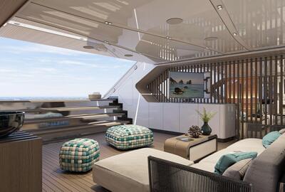 Hot Lab studio, part of Viken Group, reveals interiors of 50m Bilgin 163 yacht Eternal Spark ahead of summer launch