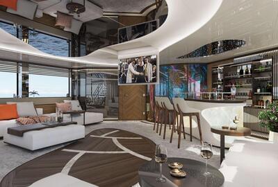 Hot Lab studio, part of Viken Group, reveals interiors of 50m Bilgin 163 yacht Eternal Spark ahead of summer launch