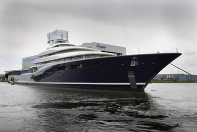 Feadship Launches 118.80-Metre Project 821, Ushering in the Fuel-Cell Era