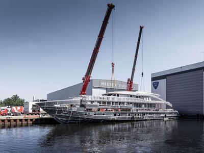 Where Wisdom Meets Waves: Heesen Announces Hull and Superstructure Joining for Project Sophia