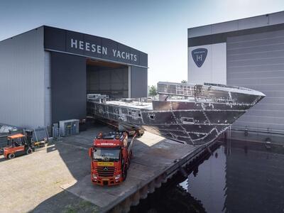 Where Wisdom Meets Waves: Heesen Announces Hull and Superstructure Joining for Project Sophia