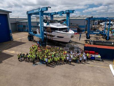 SUNSEEKER UNVEILS THE OCEAN 156 AT GLOBAL HEADQUARTERS IN POOLE, DORSET