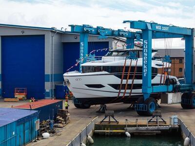 SUNSEEKER UNVEILS THE OCEAN 156 AT GLOBAL HEADQUARTERS IN POOLE, DORSET