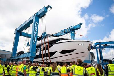 SUNSEEKER UNVEILS THE OCEAN 156 AT GLOBAL HEADQUARTERS IN POOLE, DORSET