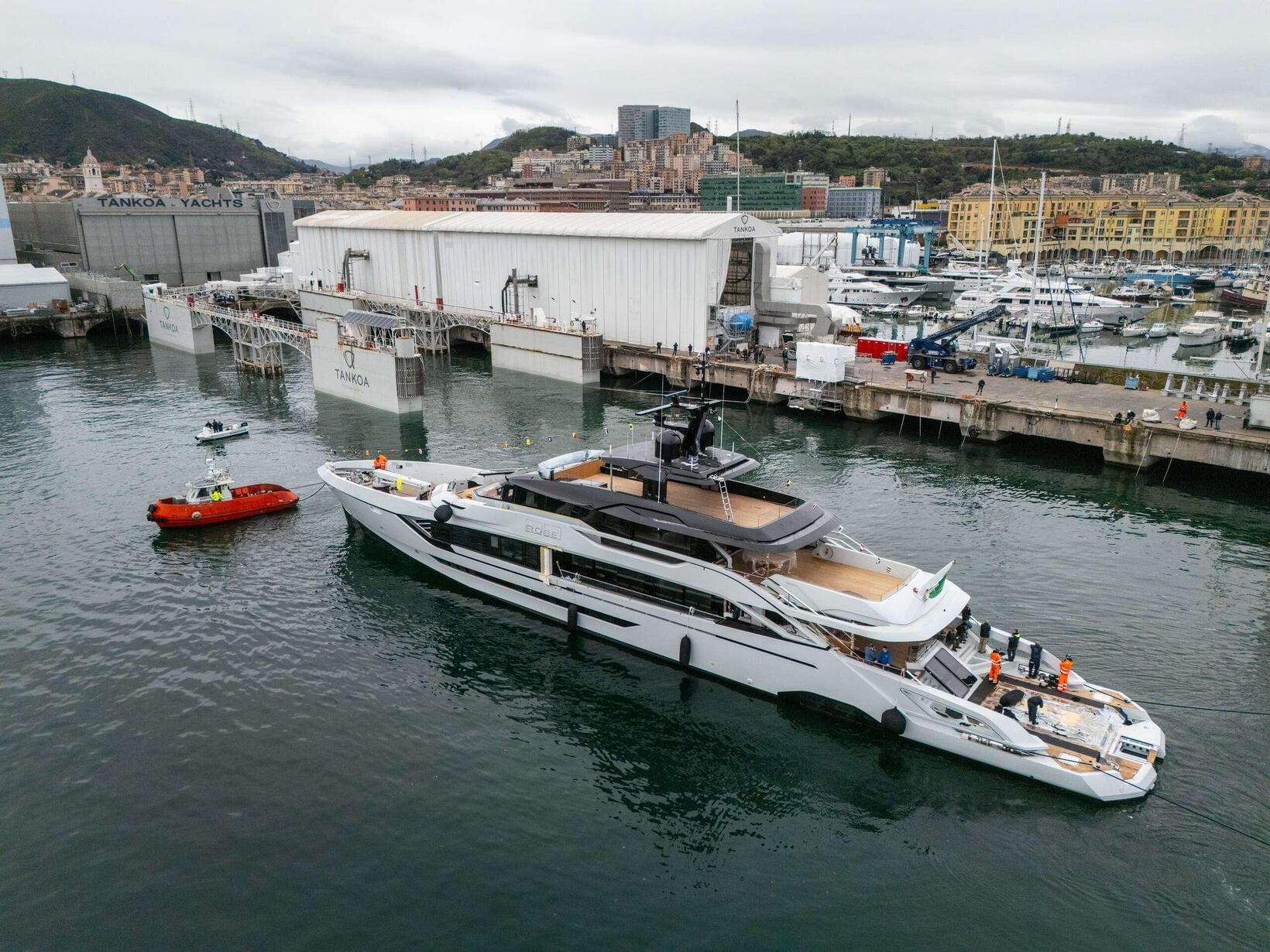 Tankoa Yachts Launches M/Y Rose — First T55 Sportiva Superyacht