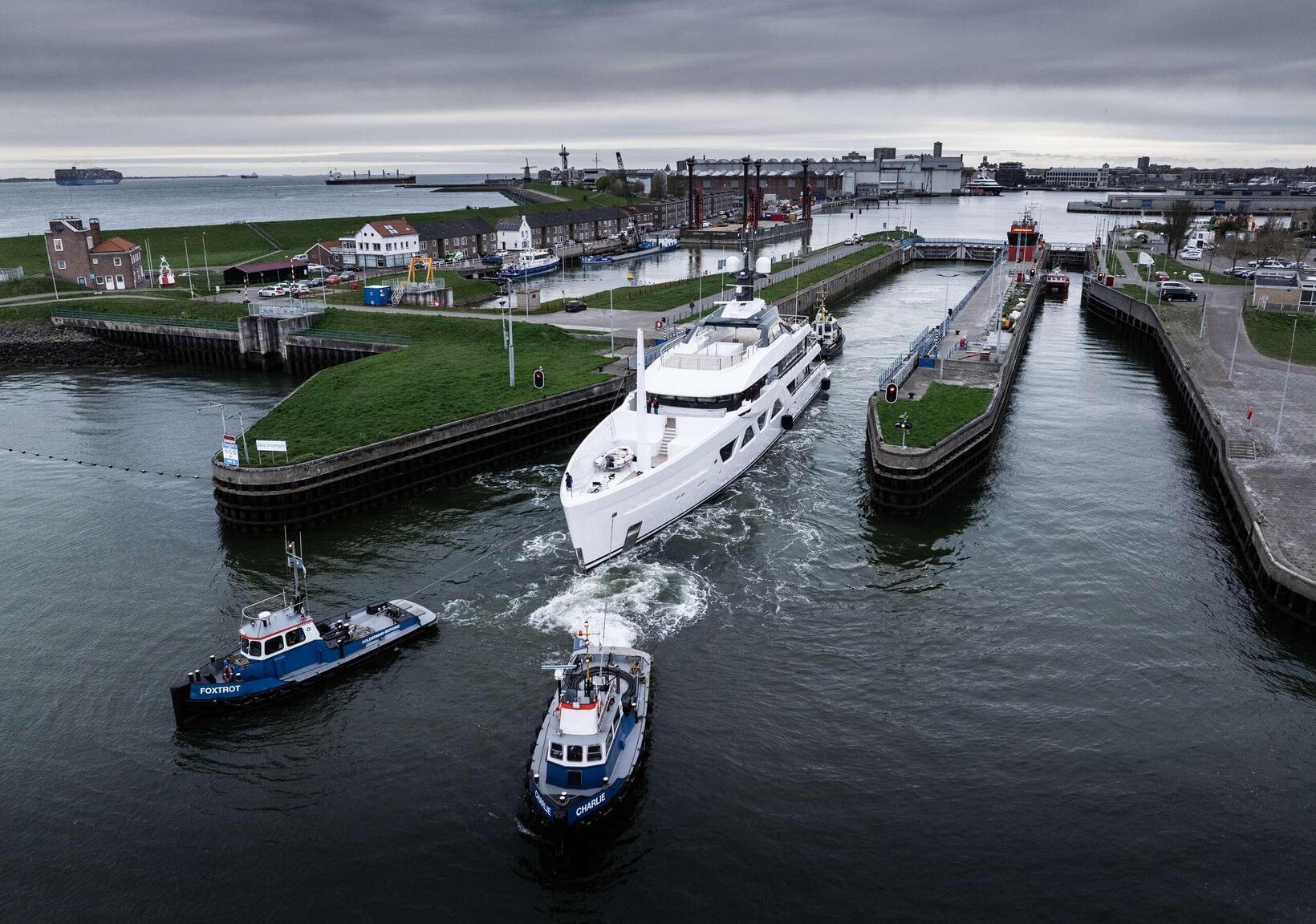 Amels 6007 Begins Sea Trials in Vlissingen
