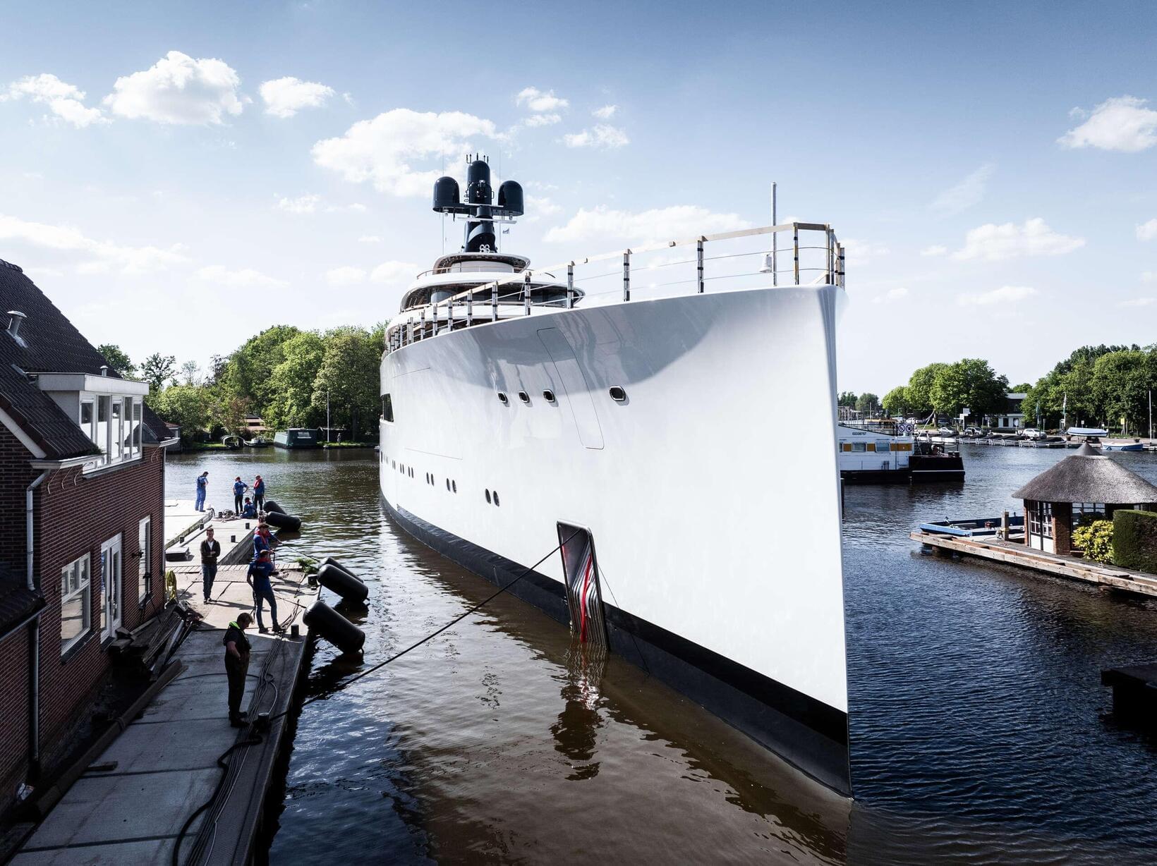 Feadship Project 824 Emerges from the Kaag Facility