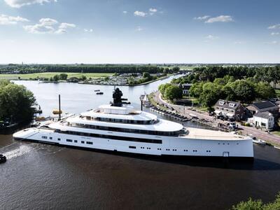Gallery: Feadship Project 824 Emerges from the Kaag Facility